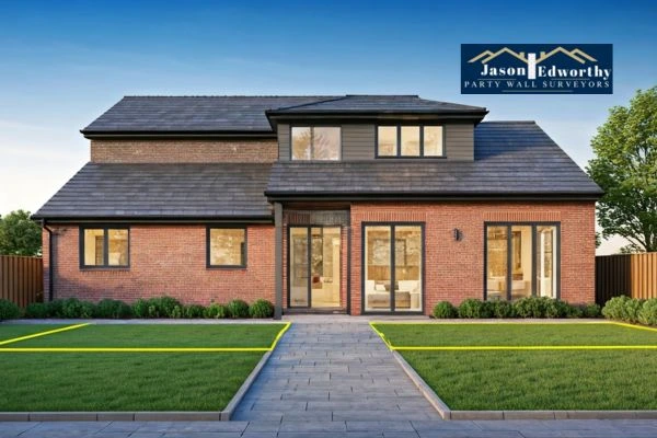 Home extension focusing on boundary line Enfield