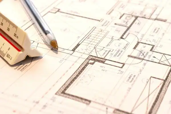 Image of architect Enfield drawings